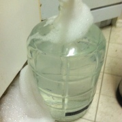 Oh no! Spilled sanitizer! That foam always gets me.
